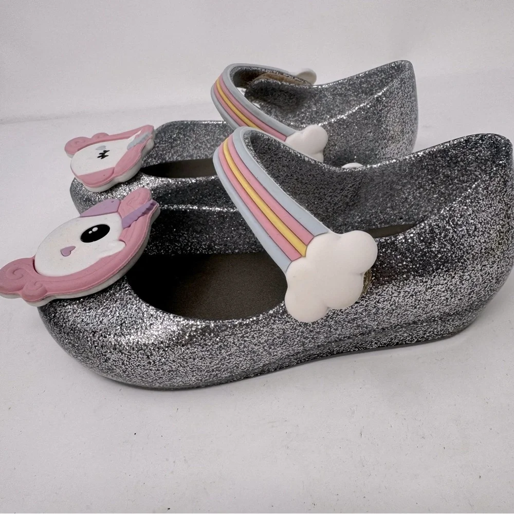 Mini Melissa Baby Girl Toddler Shoes Ultragirl Unicorn Mary Janes NEW US 4